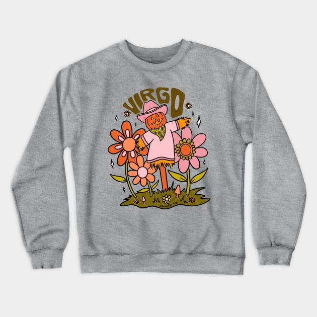 Virgo Scarecrow Crewneck Sweatshirt by Doodle by Meg